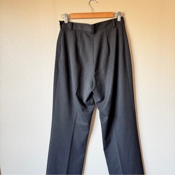 Fabrizio Gianni Grey High Waisted Straight Leg Trouser Dress Pants Womens 10 - Picture 6 of 9